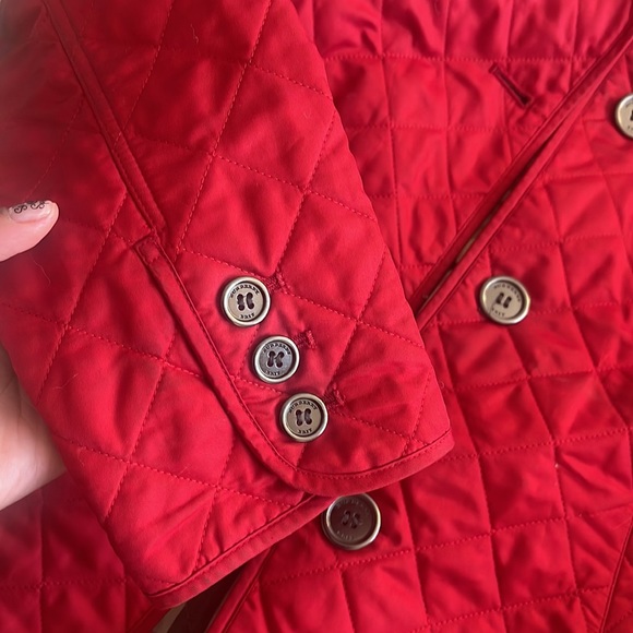Red size small Burberry Quiles coat - Picture 6 of 8